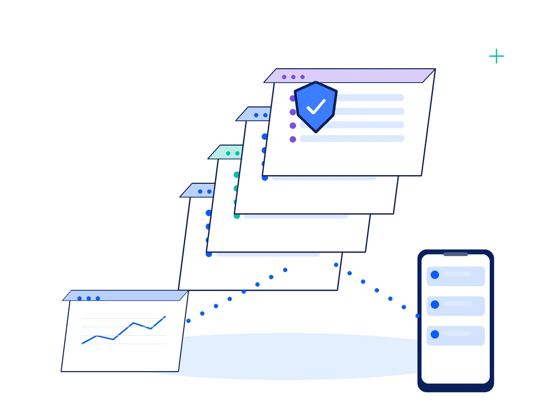 Illustration of a set of software products